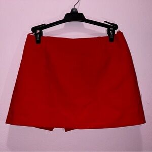 XS Red skort from ZARA